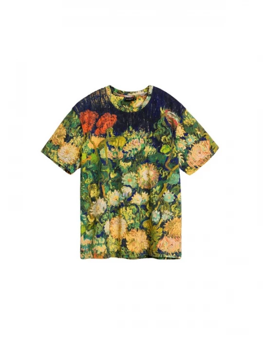 Foto van product Desigual Shirt groen / donkergroen / rood / zwart