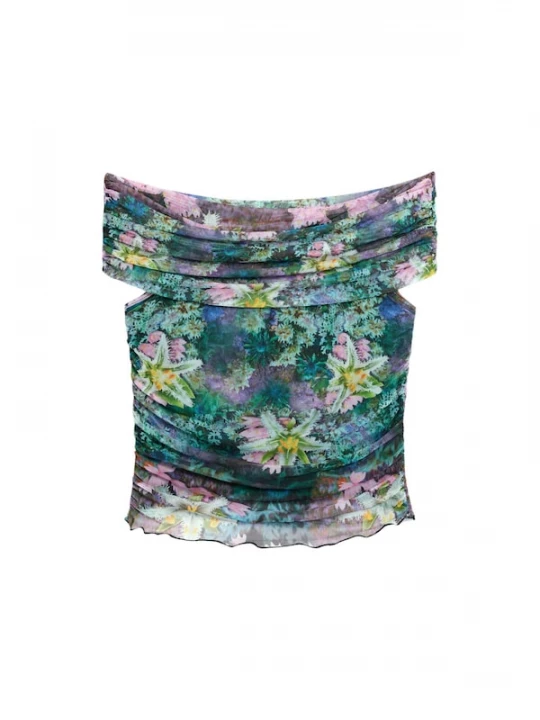 Foto van product Desigual Shirt groen / gemengde kleuren