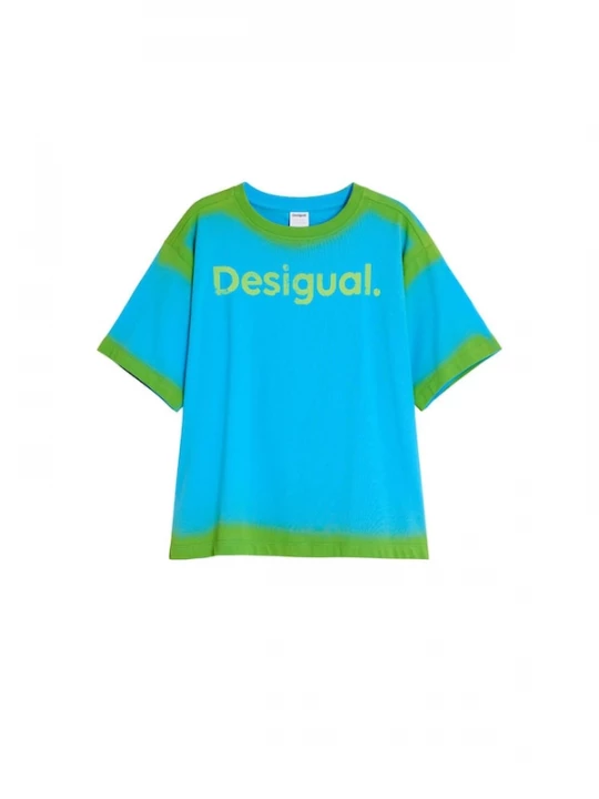 Foto van product Desigual Shirt hemelsblauw / groen