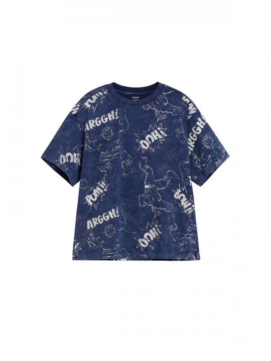 Foto van product Desigual Shirt 'Hulk™ Comic' navy / wit
