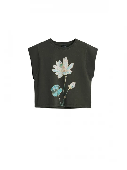 Foto van product Desigual Shirt lichtblauw / geel / zwart / wit