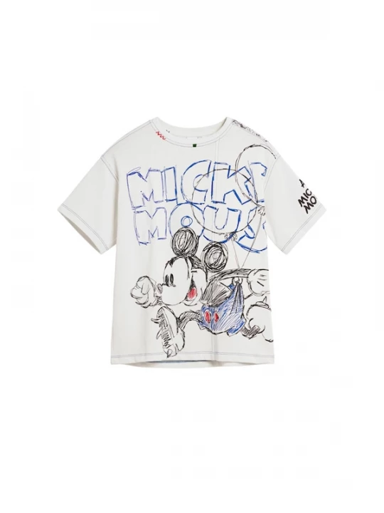 Foto van product Desigual Shirt 'Mickey Mouse™ Running' blauw / rood / zwart / wit