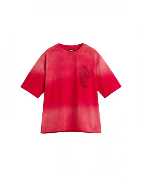 Foto van product Desigual Shirt 'Mickey' rood / lichtrood / zwart