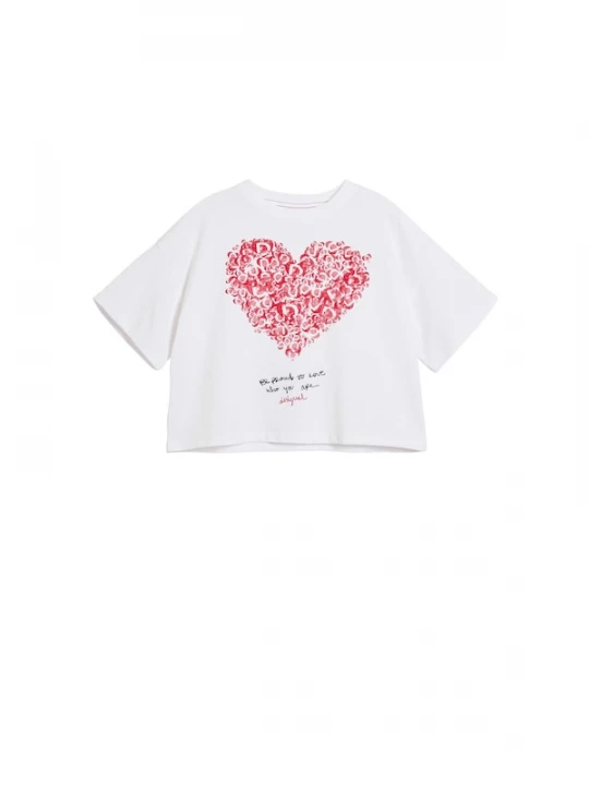 Foto van product Desigual Shirt 'Minime' rood / zwart / wit