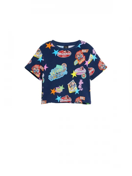 Foto van product Desigual Shirt navy / hemelsblauw / rood