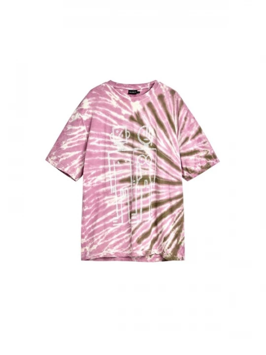 Foto van product Desigual Shirt olijfgroen / pink / wit