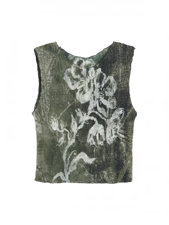 Foto van product Desigual Shirt olijfgroen / wit