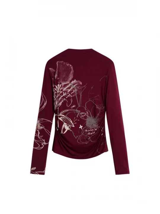 Foto van product Desigual Shirt rood / wit