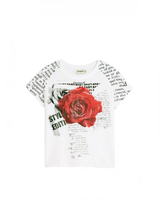 Foto van product Desigual Shirt rood / zwart / wit