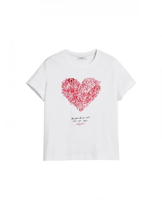 Foto van product Desigual Shirt rood / zwart / wit