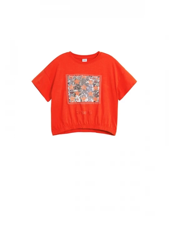 Foto van product Desigual Shirt 'Sequin' rosa / rood / zilver