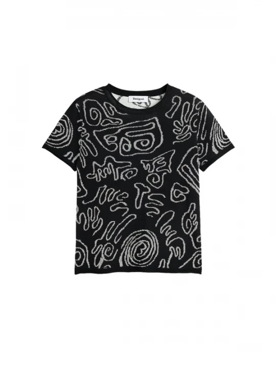 Foto van product Desigual Shirt zwart / wit