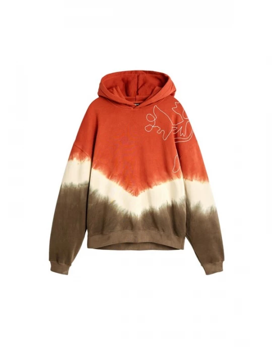Foto van product Desigual Sweatshirt beige / olijfgroen / oranjerood