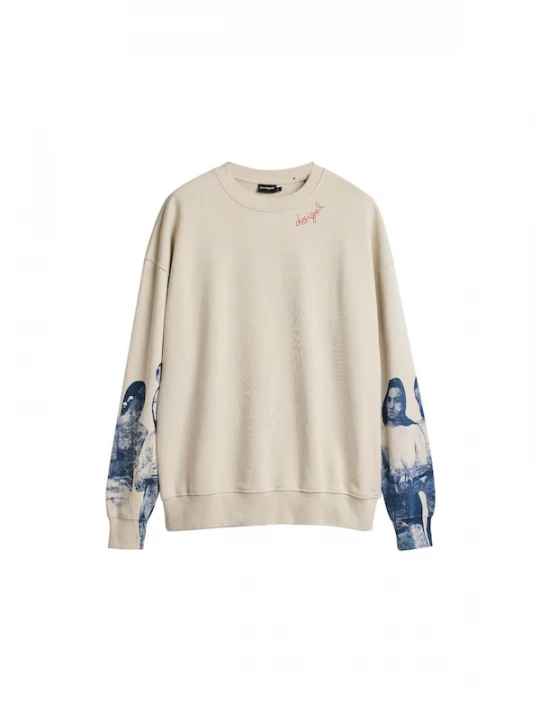Foto van product Desigual Sweatshirt ecru / blauw / marine