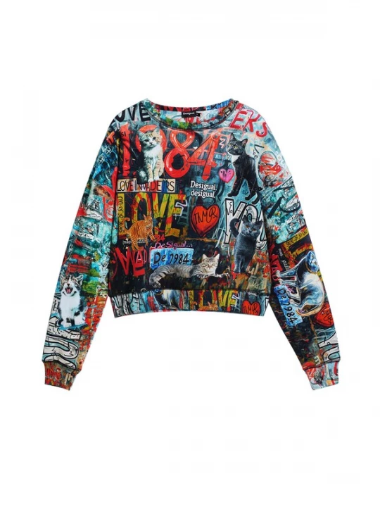 Foto van product Desigual Sweatshirt gemengde kleuren
