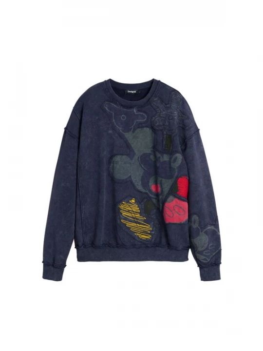 Foto van product Desigual Sweatshirt 'Mickey Mouse' donkerblauw / rookgrijs