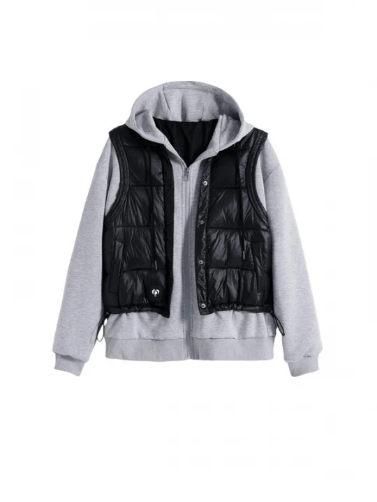 Foto van product Desigual Sweatshirt 'SWEAT_CHALECO 25WWSK05' grijs