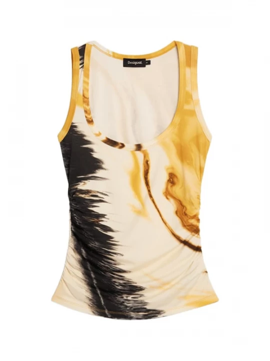 Foto van product Desigual Top beige / geel / zwart