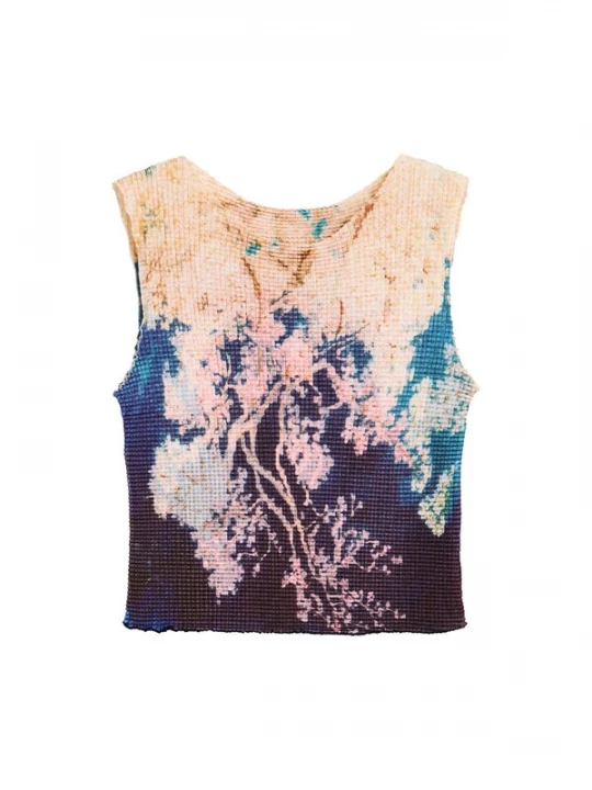 Foto van product Desigual Top beige / marine / rosé