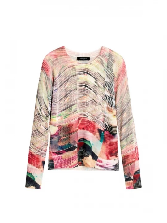 Foto van product Desigual Trui 'JERS_GLITCH 26WWJF32' rood