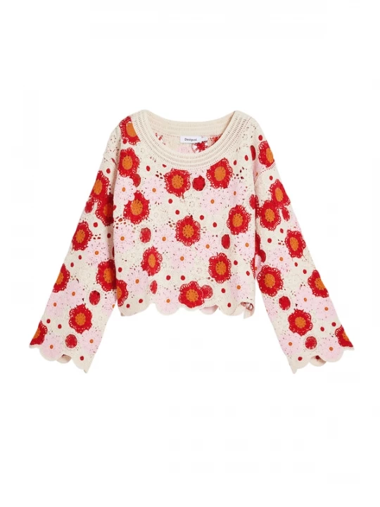 Foto van product Desigual Trui pink / rood / wit