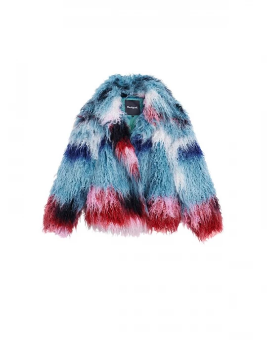 Foto van product Desigual Tussenjas blauw / donkerblauw / rood