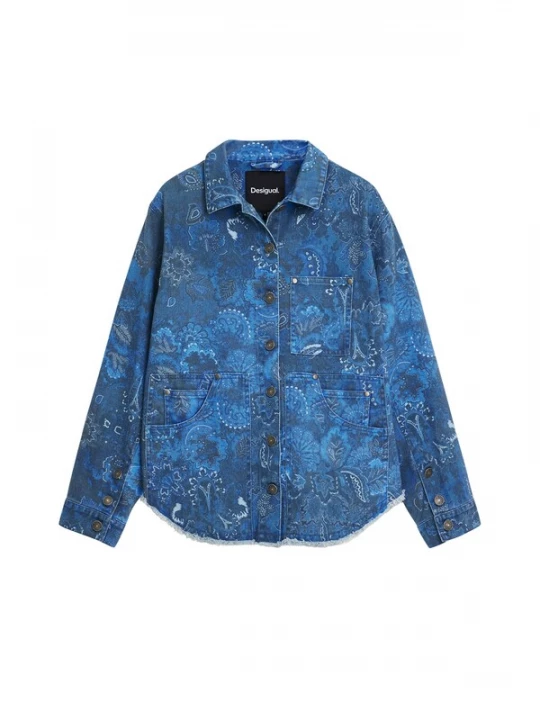 Foto van product Desigual Tussenjas blauw gemêleerd