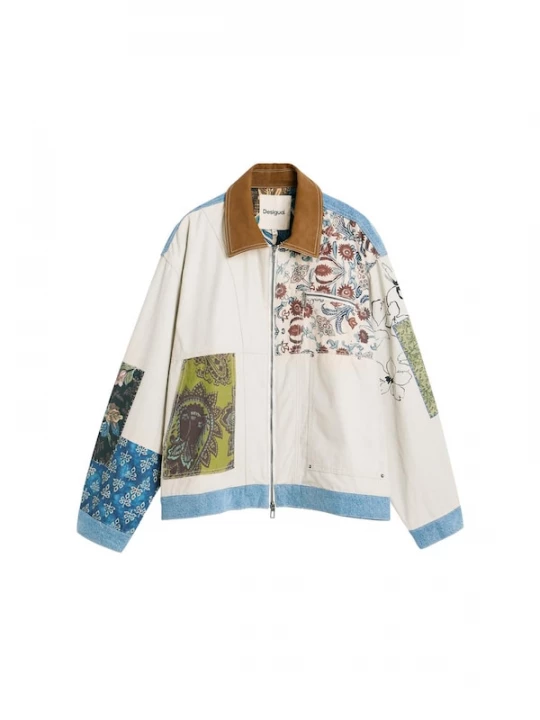 Foto van product Desigual Tussenjas blauw / groen / rood / zwart / wit
