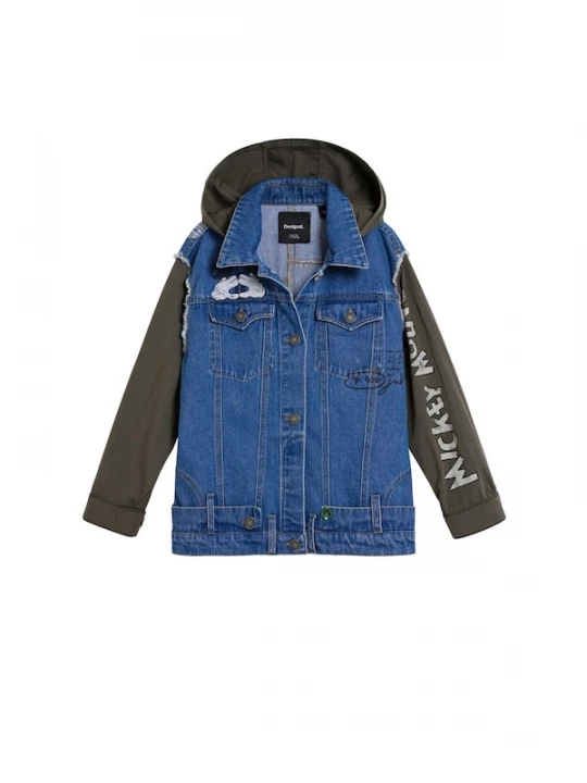 Foto van product Desigual Tussenjas 'Mickey and Minnie Mouse™' blauw / grafiet