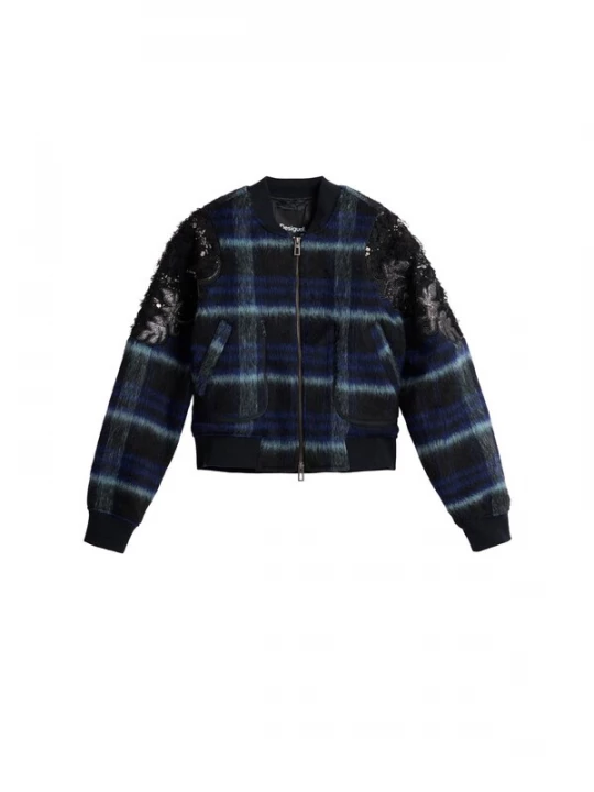 Foto van product Desigual Tussenjas nachtblauw / violetblauw / zwart