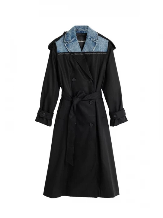 Foto van product Desigual Tussenmantel blauw denim / zwart