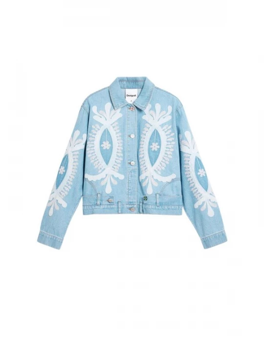 Foto van product Desigual Winterjas 'CHAQ_BORDER 26SWED04' blauw denim