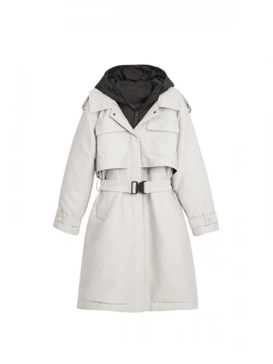 Foto van product Desigual Winterjas zwart / wit