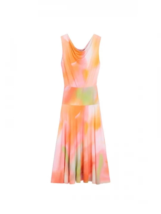 Foto van product Desigual Zomerjurk ecru / rosa / oranjerood