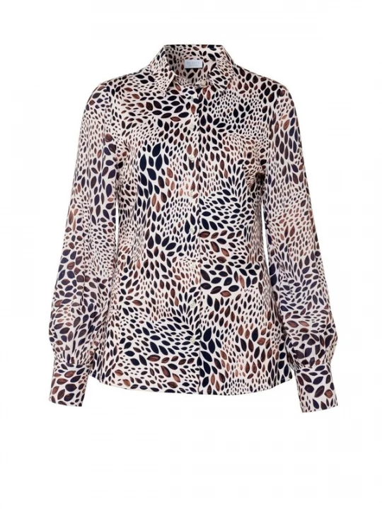 Foto van product DESOTO Blouse crème / donkerbruin / zwart