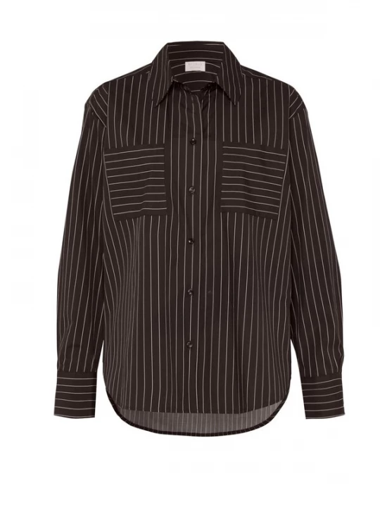 Foto van product DESOTO Blouse donkerbruin / wit