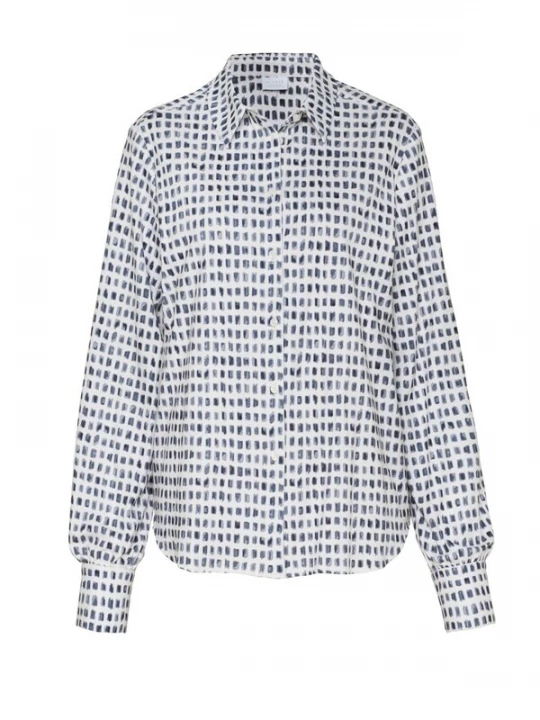 Foto van product DESOTO Blouse 'Lizzy' blauw / wit