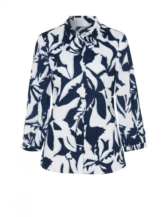 Foto van product DESOTO Blouse 'Pia' donkerblauw / wit