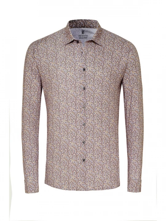 Foto van product DESOTO Overhemd beige / gemengde kleuren