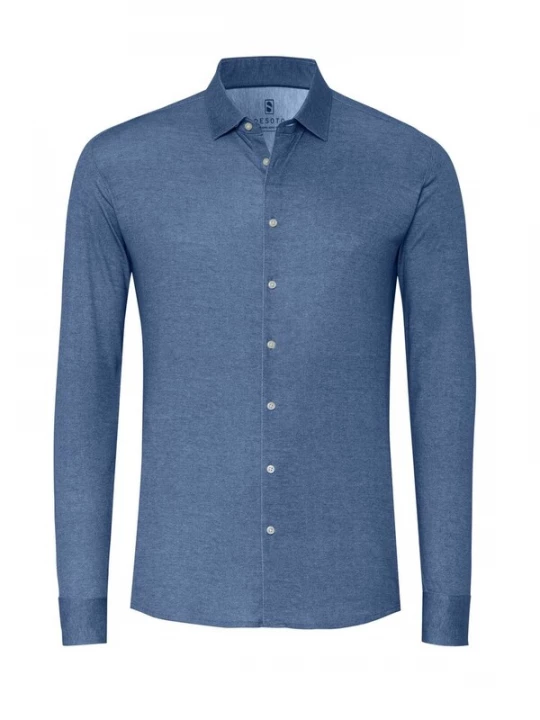 Foto van product DESOTO Overhemd blauw gemêleerd