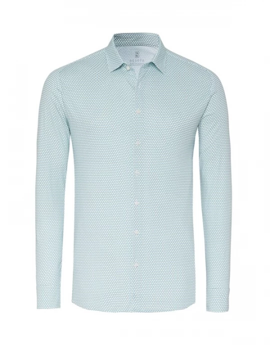 Foto van product DESOTO Overhemd blauw / groen / limoen