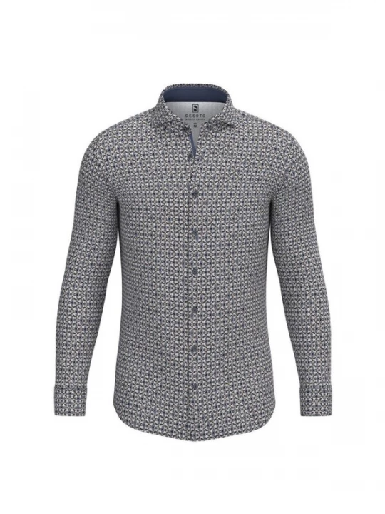 Foto van product DESOTO Overhemd blauw / groen / wit