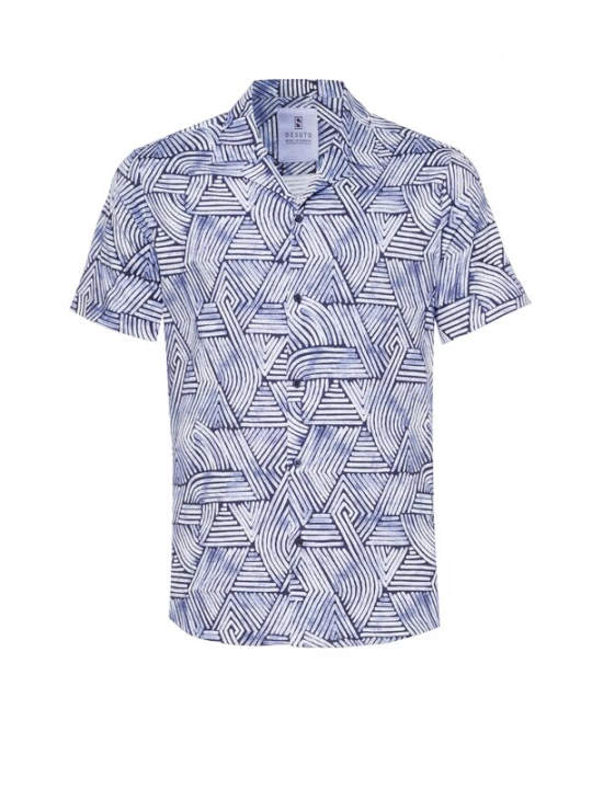 Foto van product DESOTO Overhemd blauw / nachtblauw / wit