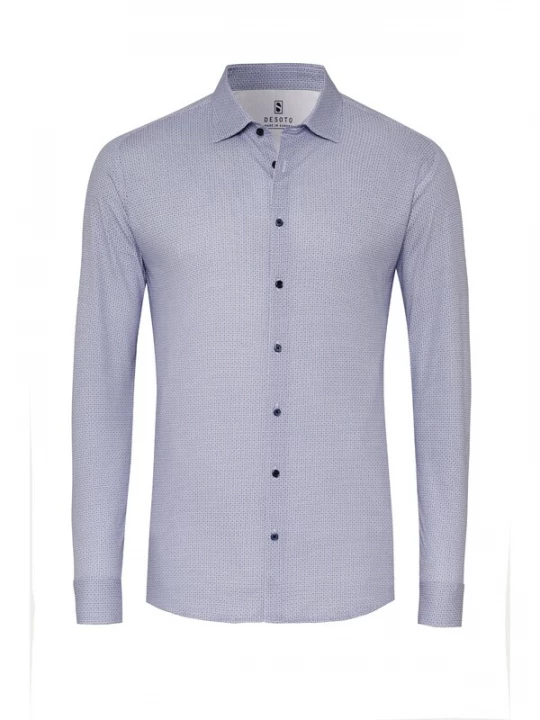 Foto van product DESOTO Overhemd blauw / wit