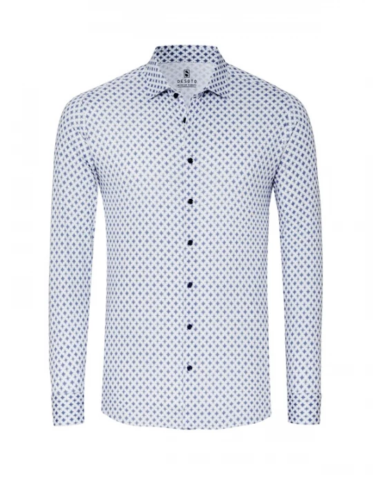 Foto van product DESOTO Overhemd blauw / wit