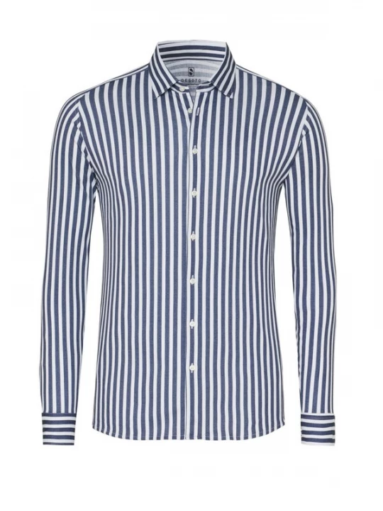 Foto van product DESOTO Overhemd donkerblauw / wit