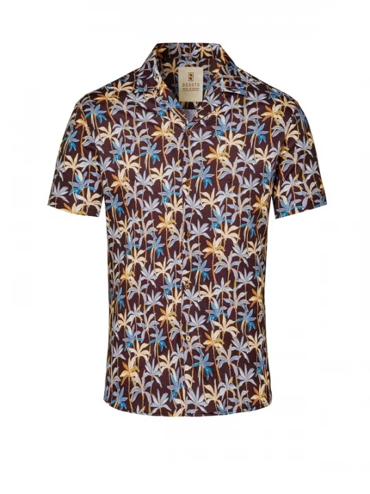 Foto van product DESOTO Overhemd 'Lido' beige / blauw / bruin