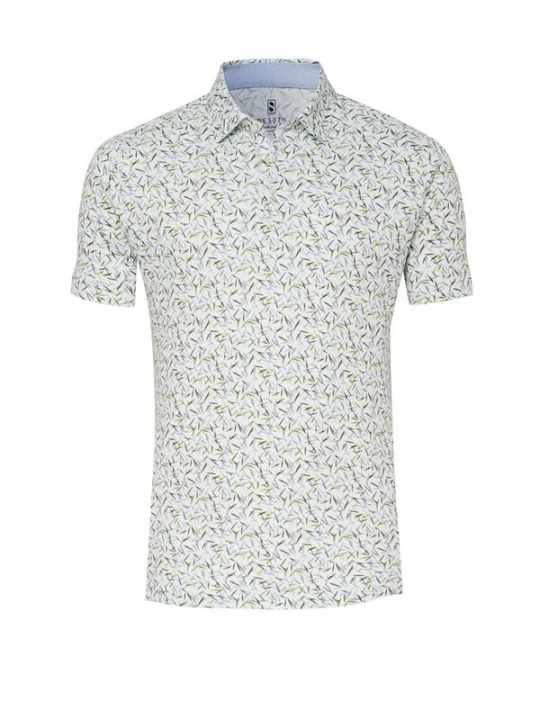 Foto van product DESOTO Shirt blauw / groen / wit