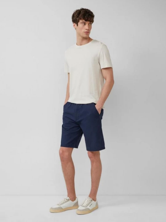 Foto van product Detroit: bermuda van katoen en linnen met een relaxed fit s.Oliver blauw