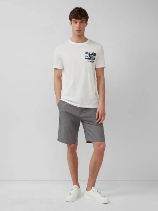 Foto van product Detroit: bermuda van katoen en linnen met een relaxed fit s.Oliver grijs